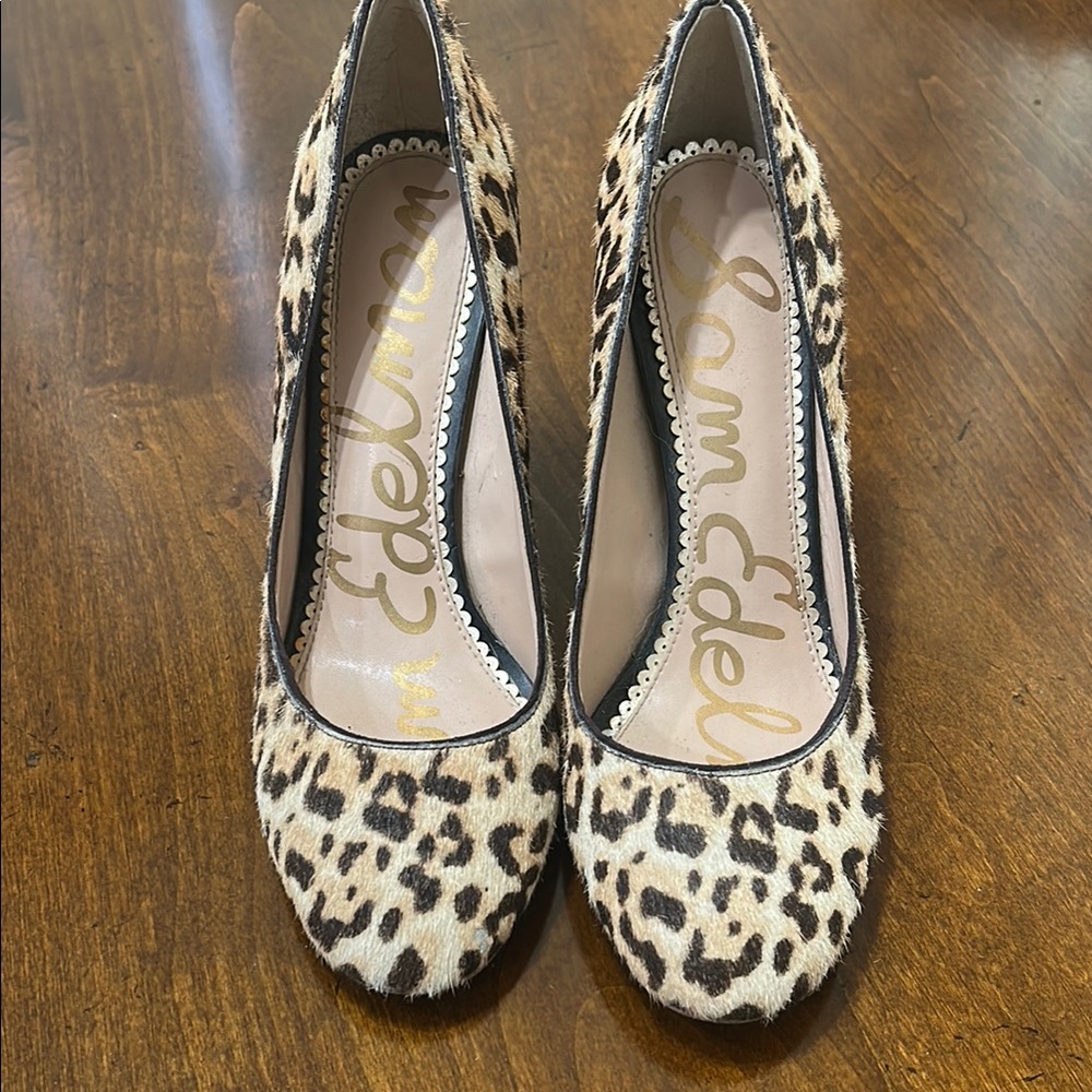 Sam Edelman Brown and Tan Heels